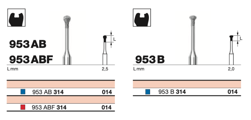 Бор  алмазный D+Z  /953 ABF 314.014