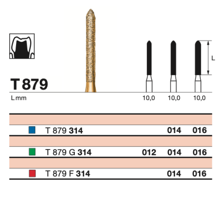 Бор  алмазный D+Z /T 879 KG 314.016