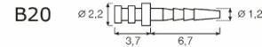 Титановые штифты IKT-B20-V (24шт.)